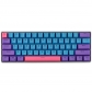 61 Keys Myrtle Starlight Toxic ANSI PBT Doubleshot Backlit Keycaps Set OEM Profile for MX Mechanical Gaming Keyboard GH60 GK61 RK61/ALT61/Annie/poker